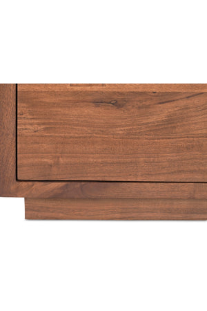 Modern European furniture - Solid Acacia 2-Drawer Nightstand - www.oroa.com