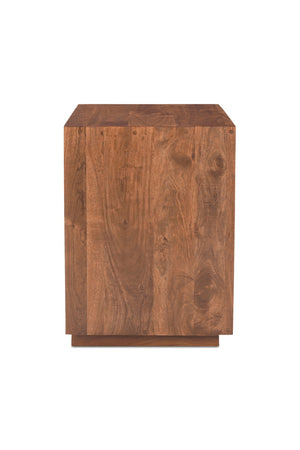 Modern European furniture - Solid Acacia 2-Drawer Nightstand - www.oroa.com