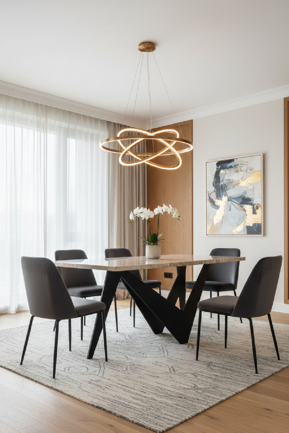 Sculptural Iron Base Console Table | Novi Living Bird | Oroa.com