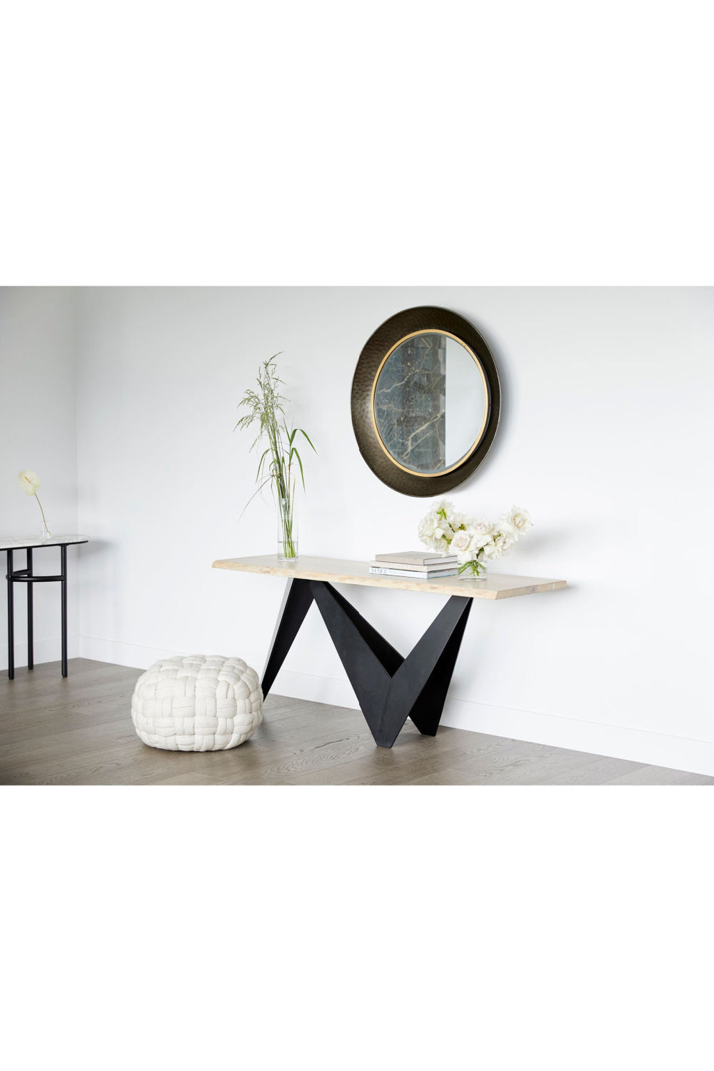 Sculptural Iron Base Console Table | Novi Living Bird | Oroa.com