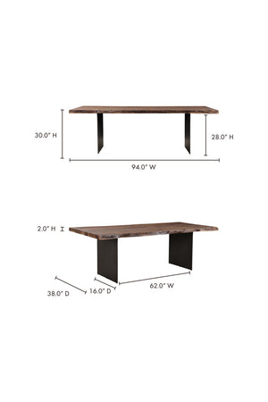   Modern European furniture - Solid Acacia Rustic Dining Table - www.oroa.com | Oroa.com