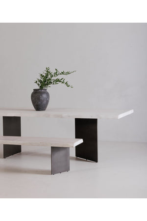   Modern European furniture - Whitewashed Acacia Dining Table - www.oroa.com | Oroa.com