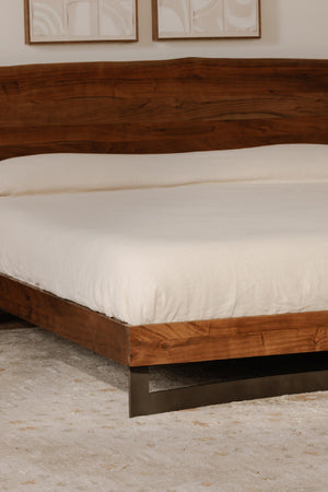 Rustic Natural Acacia Bed | Novi Living Bent | Oroa.com