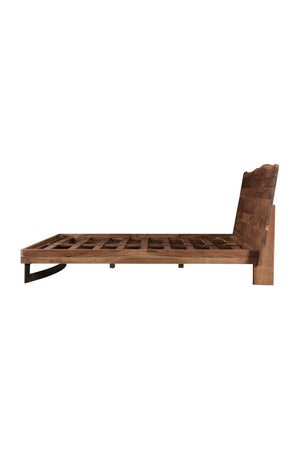 Rustic Natural Acacia Bed | Novi Living Bent | Oroa.com