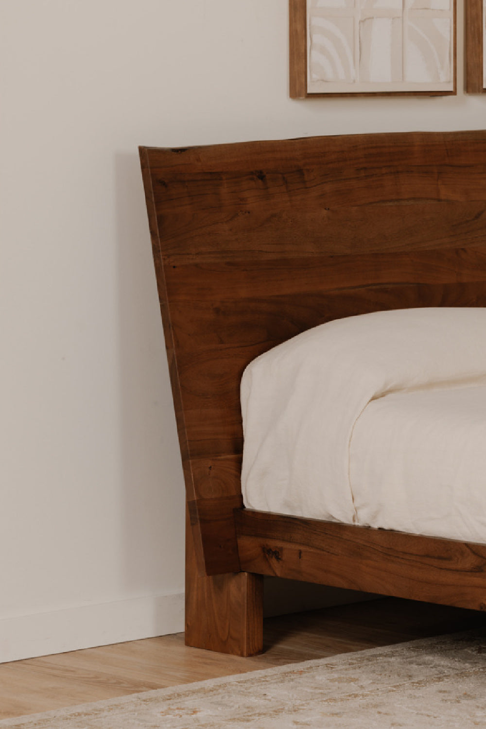 Rustic Natural Acacia Bed | Novi Living Bent | Oroa.com