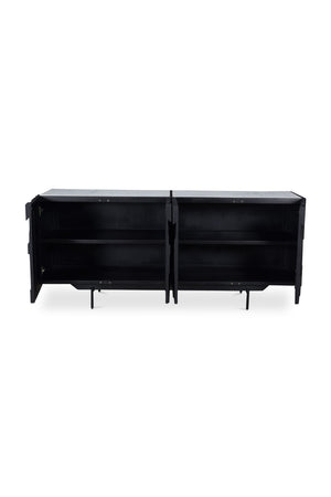   Modern European furniture - Carved Black Mango Wood Sideboard - www.oroa.com | Oroa.com