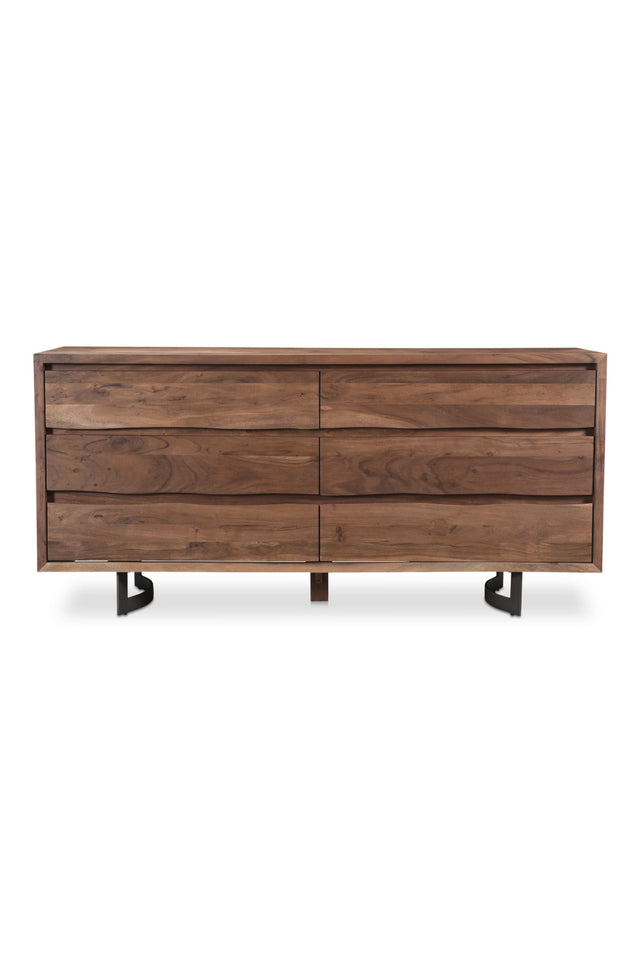 Modern European furniture - Solid Oak 6-Drawer Dresser - www.oroa.com