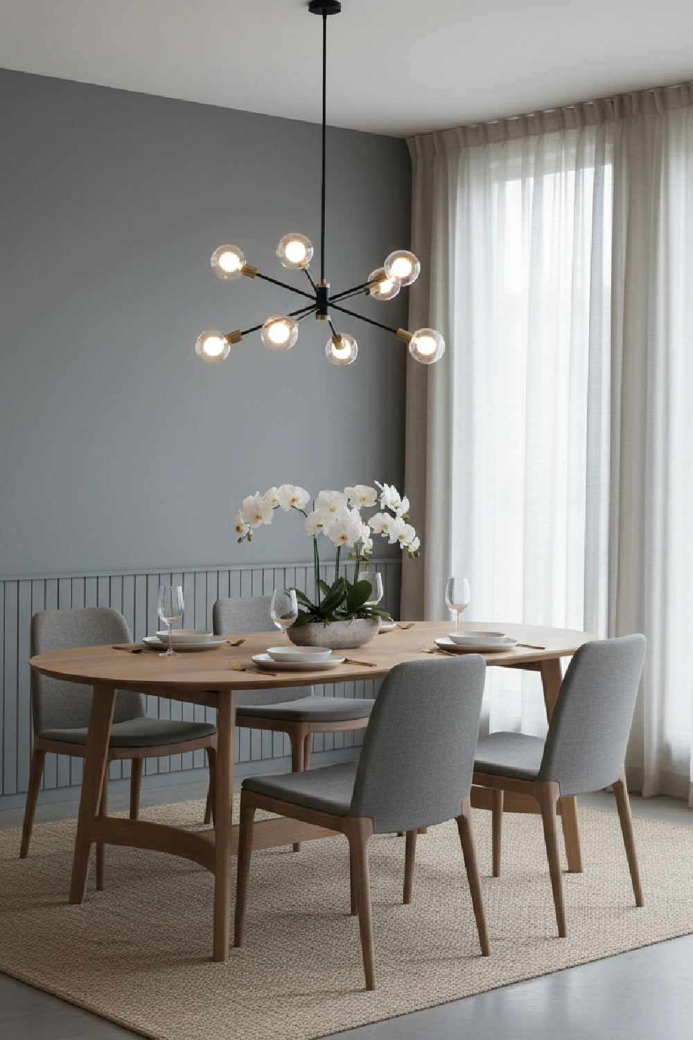 Oak Scandinavian Dining Table S | Novi Living Trie | Oroa.com