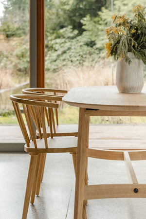 Oak Scandinavian Dining Table S | Novi Living Trie | Oroa.com