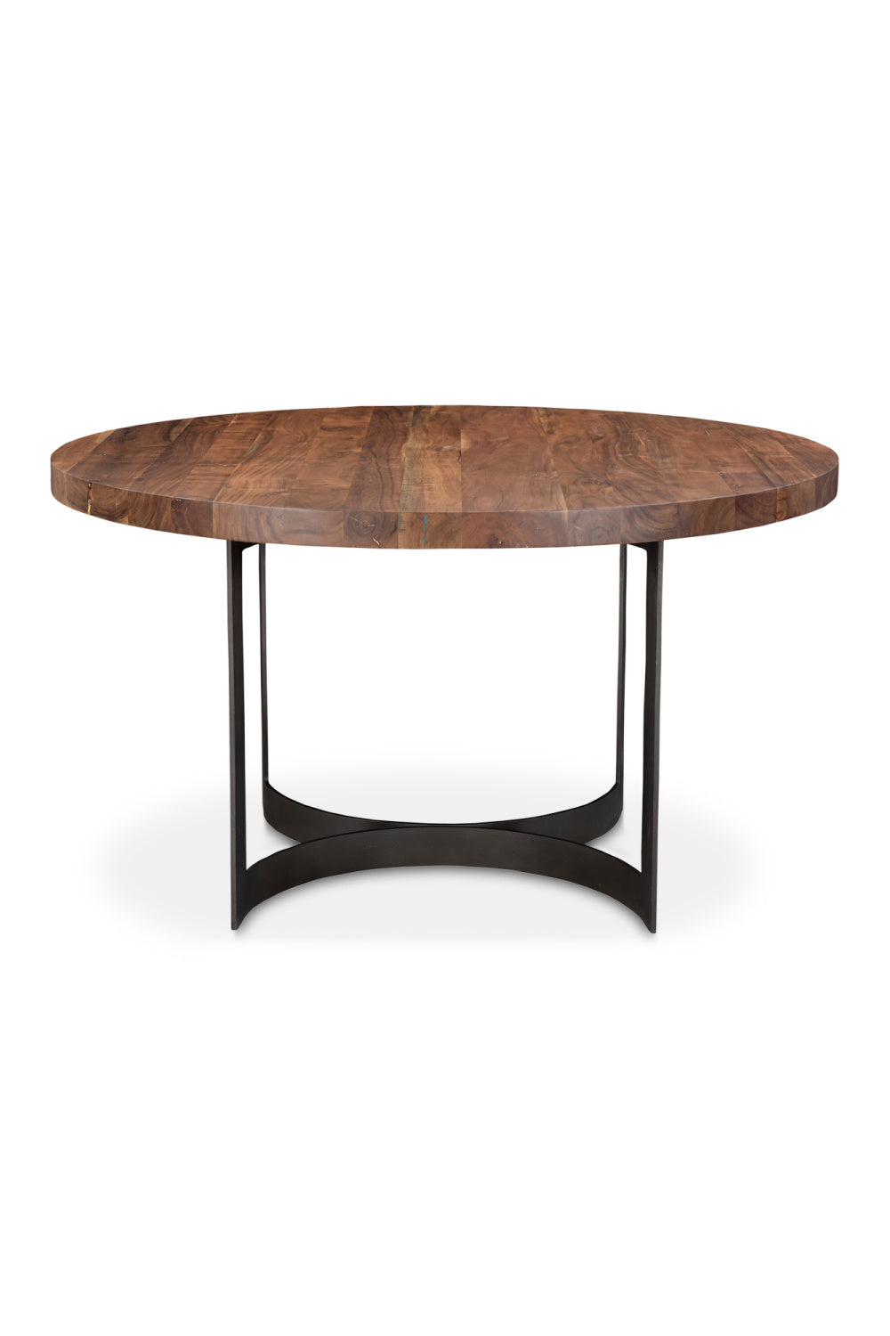 Brown Acacia Round Dining Table | Novi Living Bent | Oroa.com