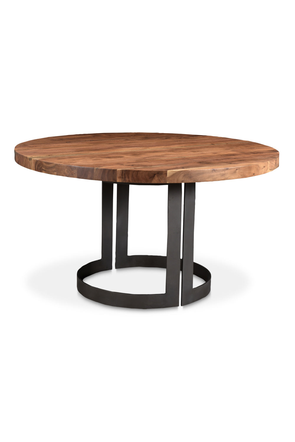 Brown Acacia Round Dining Table | Novi Living Bent | Oroa.com