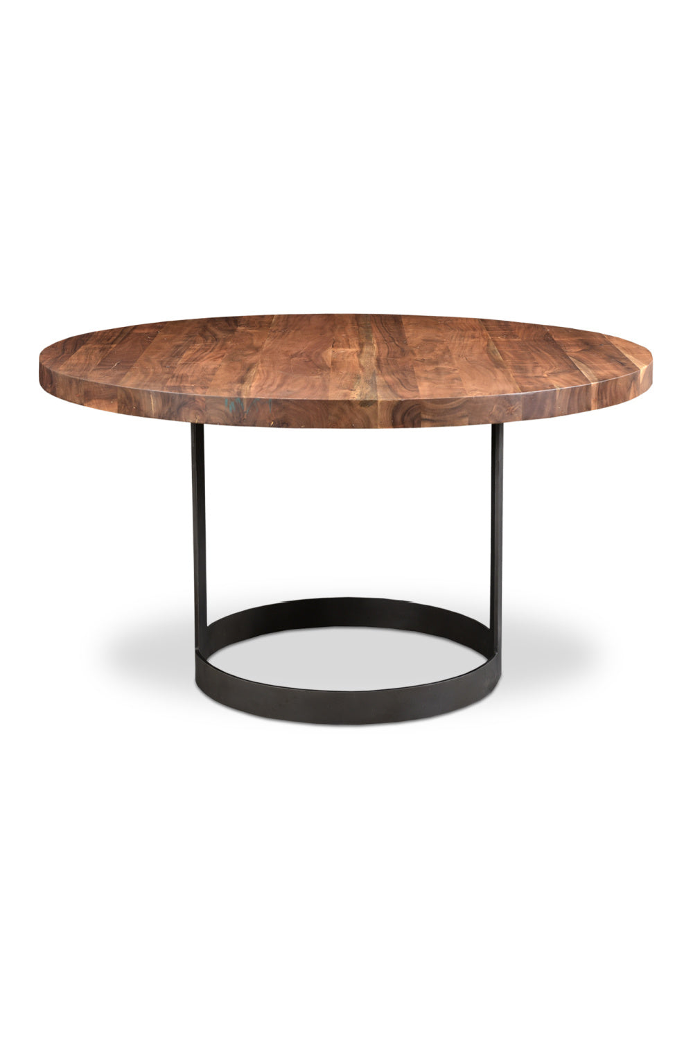 Brown Acacia Round Dining Table | Novi Living Bent | Oroa.com