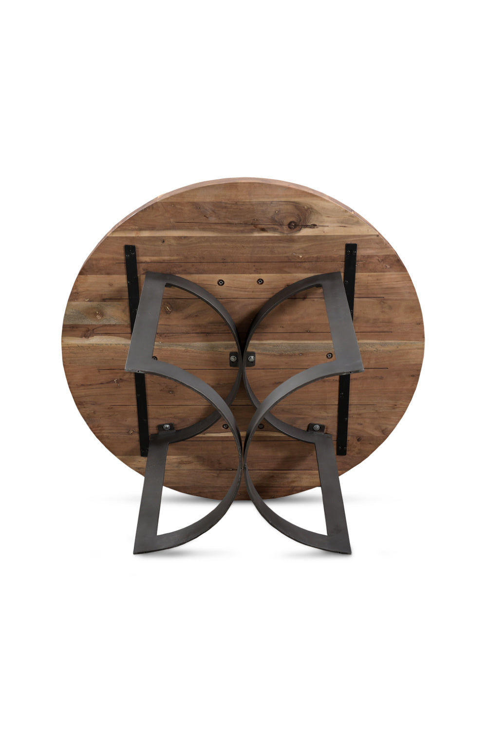 Brown Acacia Round Dining Table | Novi Living Bent | Oroa.com