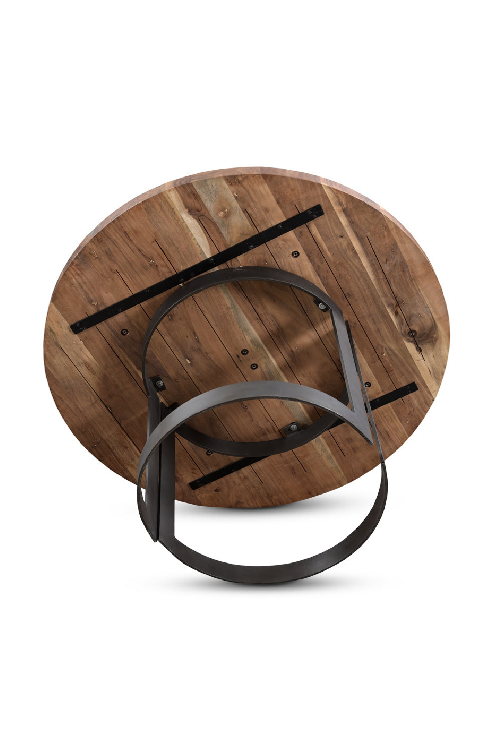 Brown Acacia Round Dining Table | Novi Living Bent | Oroa.com