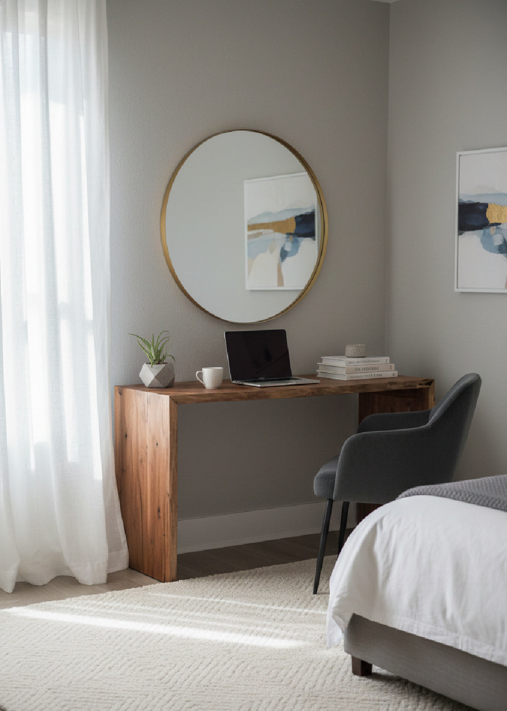 Modern European furniture - Rustic Acacia Wood Desk - www.oroa.com