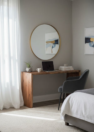 Modern European furniture - Rustic Acacia Wood Desk - www.oroa.com