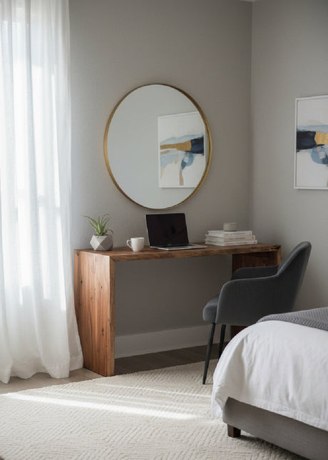 Modern European furniture - Rustic Acacia Wood Desk - www.oroa.com