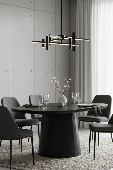 Black Acacia Dining Table | Novi Living Freed | Oroa.com
