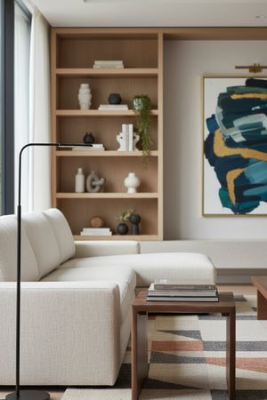 Modern European furniture - Brown Acacia Side Table - www.oroa.com