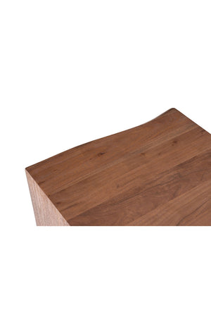 Modern European furniture - Brown Acacia Side Table - www.oroa.com