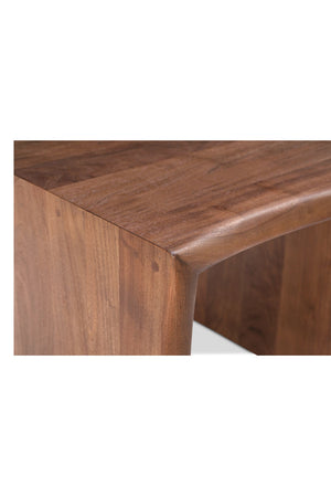 Modern European furniture - Brown Acacia Side Table - www.oroa.com