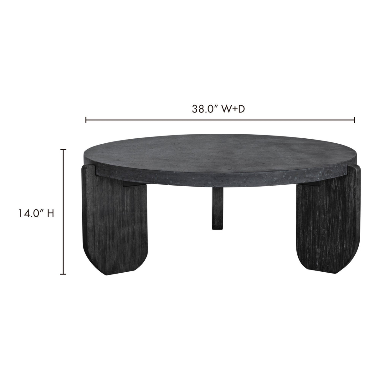 Acacia Legged Round Coffee Table | Novi Living Wunder | Oroa.com