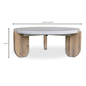 Acacia Legged Round Coffee Table | Novi Living Wunder | Oroa.com