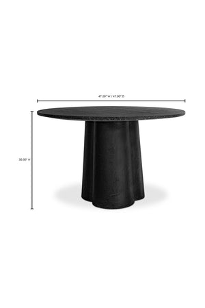   Modern European furniture - Black Terrazzo Indoor/Outdoor Dining Table - www.oroa.com | Oroa.com