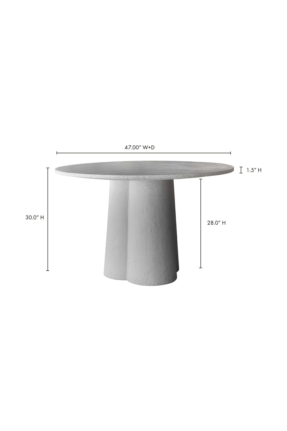 Modern European furniture - White Terrazzo Indoor/Outdoor Dining Table - www.oroa.com