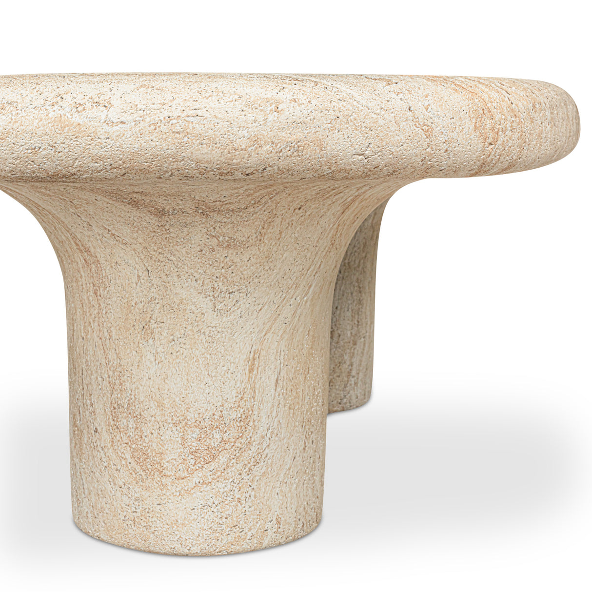 Modern European furniture - Travertine Look Indoor/Outdoor Coffee Table - www.oroa.com