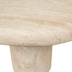 Modern European furniture - Travertine Look Indoor/Outdoor Coffee Table - www.oroa.com