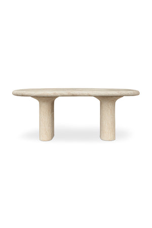 Modern European furniture - Beige Concrete Outdoor Dining Table - www.oroa.com