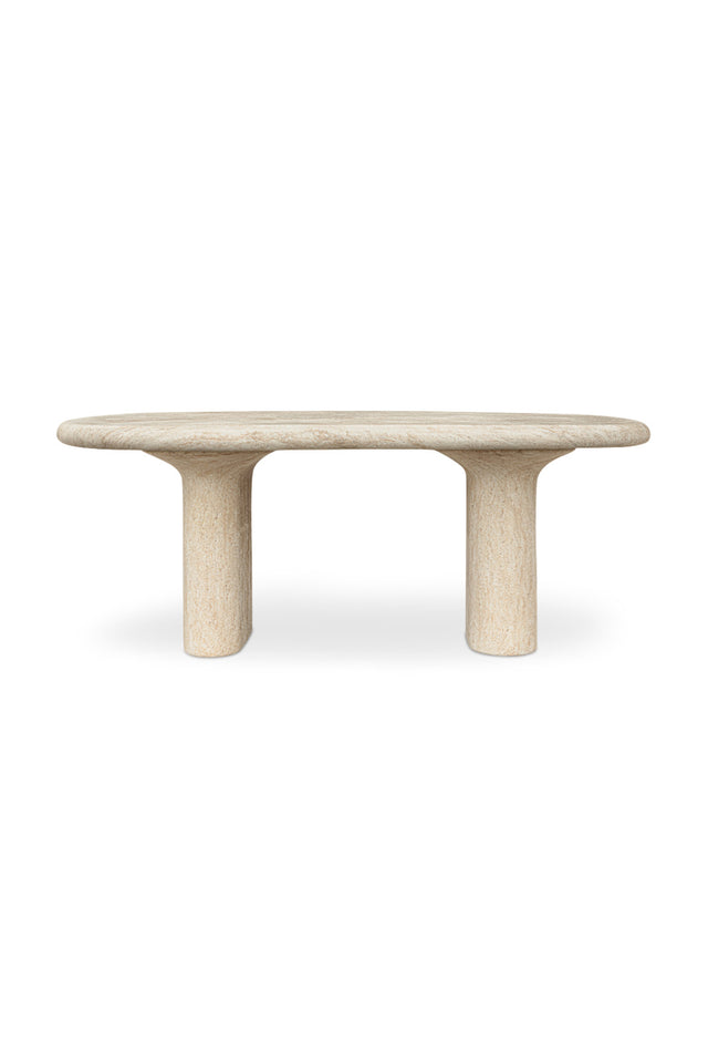 Modern European furniture - Beige Concrete Outdoor Dining Table - www.oroa.com