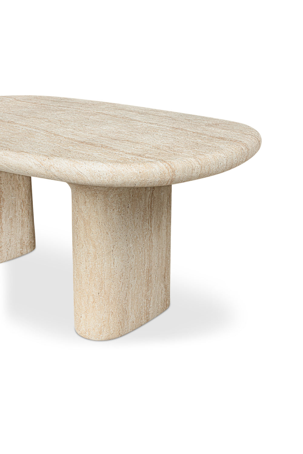 Modern European furniture - Beige Concrete Outdoor Dining Table - www.oroa.com