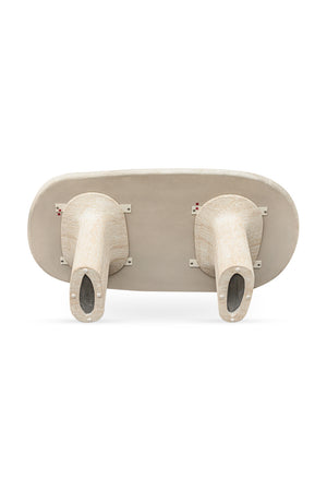 Modern European furniture - Beige Concrete Outdoor Dining Table - www.oroa.com