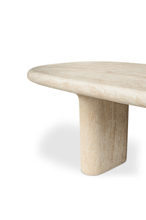Modern European furniture - Beige Concrete Outdoor Dining Table - www.oroa.com