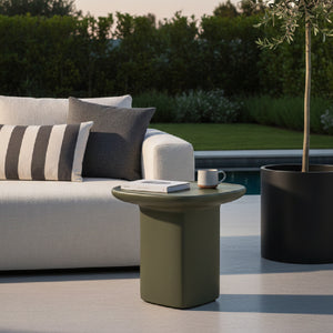   Modern European furniture - Square Concrete Outdoor Side Table - www.oroa.com | Oroa.com
