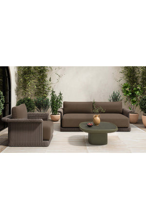 Oval Concrete Outdoor Coffee Table | Novi Living Manon | Oroa.com