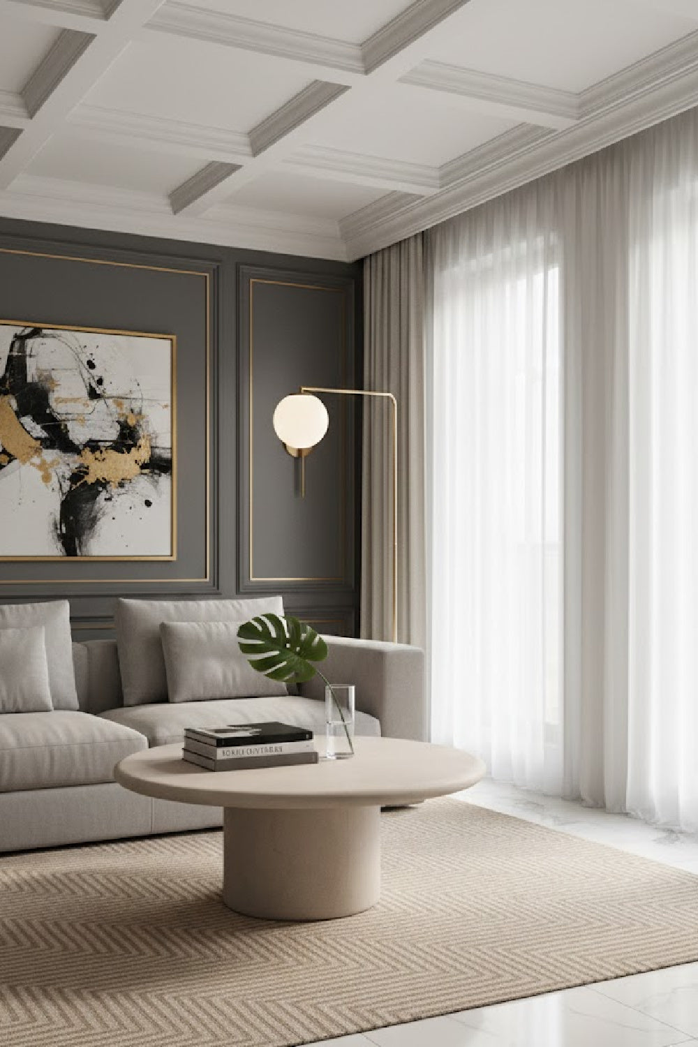 Outdoor Concrete Coffee Table | Novi Living Frida | Oroa.com