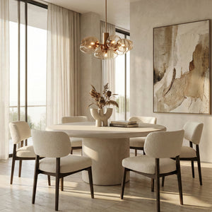   Concrete Oval Outdoor Dining Table | Oroa.com