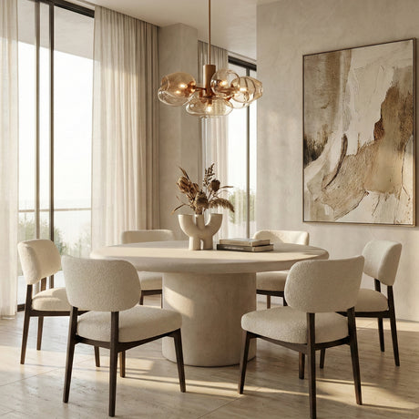 Concrete Oval Outdoor Dining Table | Novi Living Frida | Oroa.com