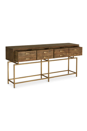   Modern European furniture - Fir Wood 4-Drawer Console Table - www.oroa.com | Oroa.com