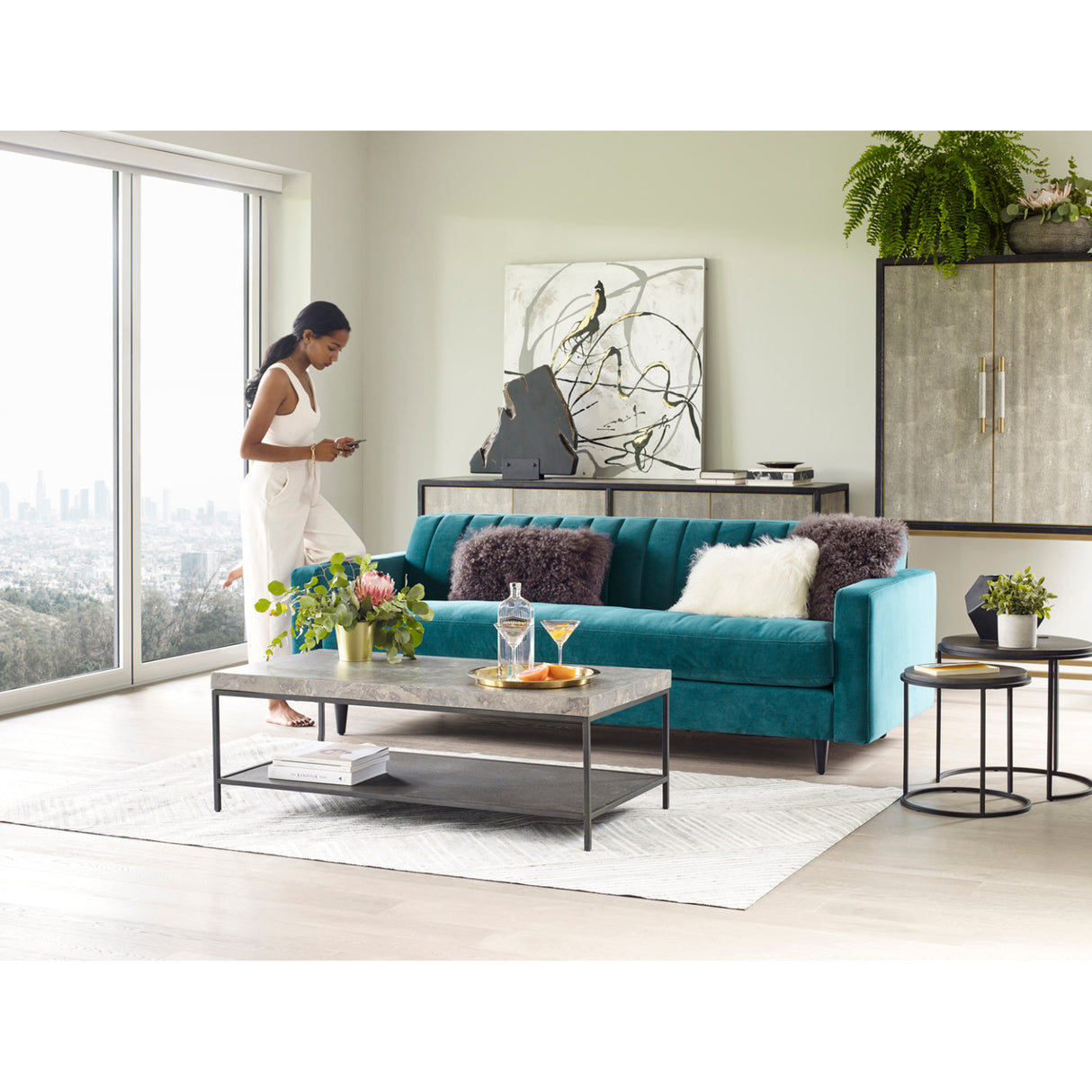   Modern European furniture - Solid Oak Bar Cabinet - www.oroa.com | Oroa.com