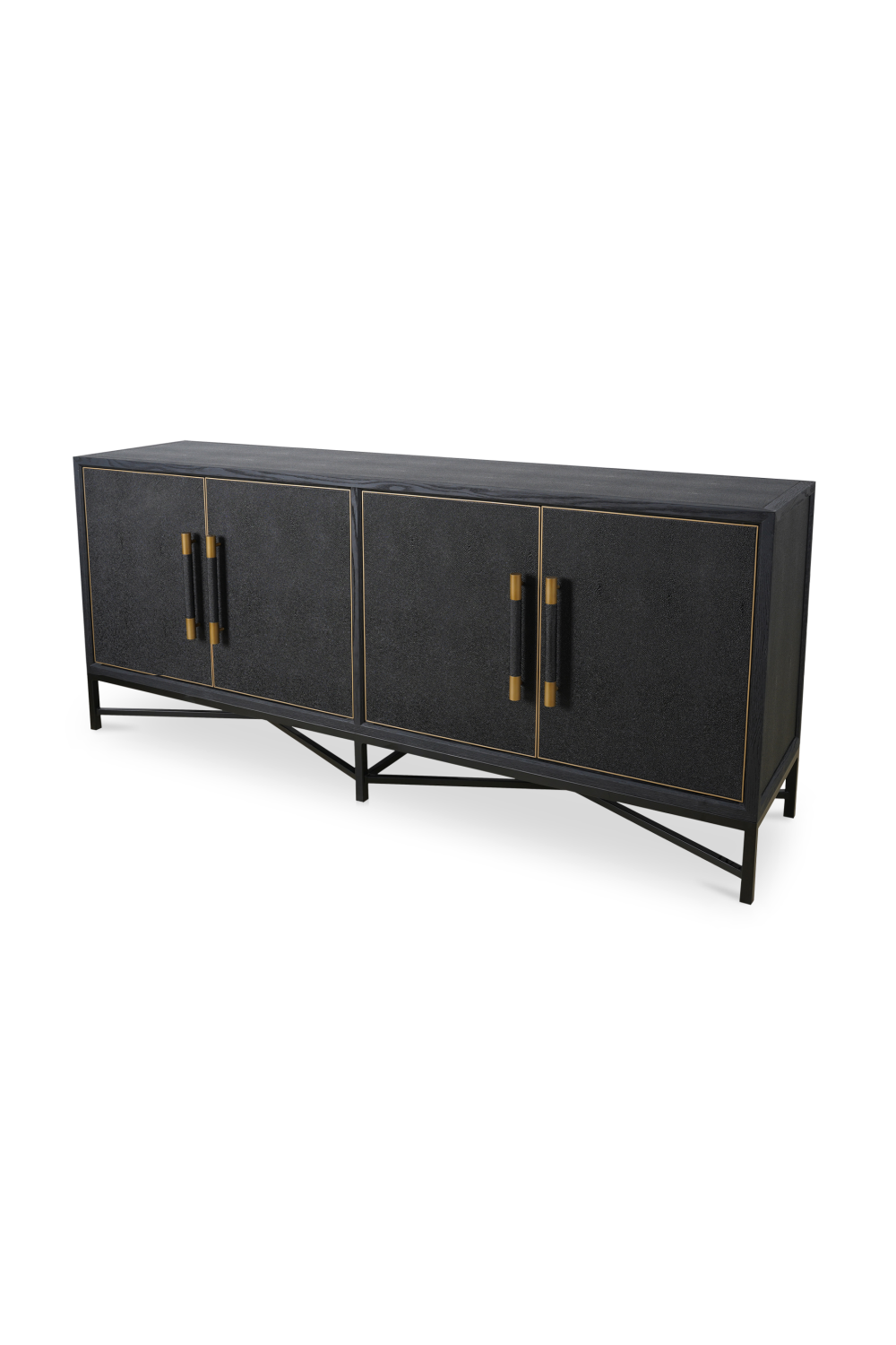 Vegan Leather 4-Door Sideboard | Novi Living Mako | Oroa.com