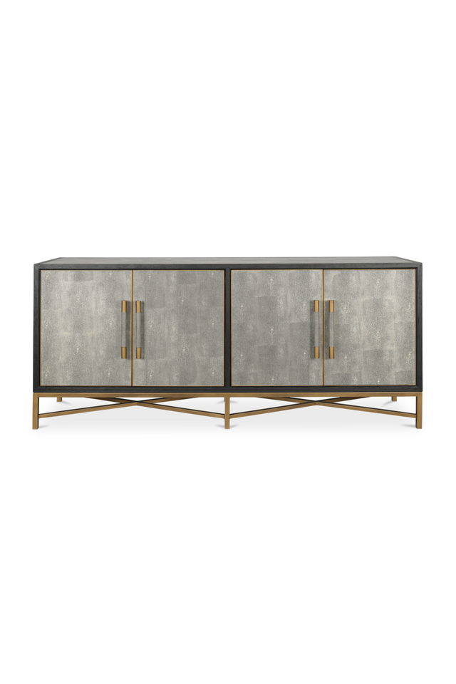 Vegan Leather 4-Door Sideboard | Novi Living Mako | Oroa.com