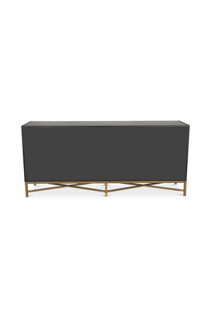 Vegan Leather 4-Door Sideboard | Novi Living Mako | Oroa.com
