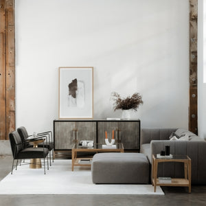 Vegan Leather 4-Door Sideboard | Novi Living Mako | Oroa.com