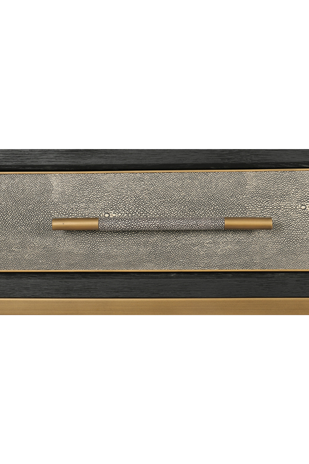 Modern European furniture - Gray Shagreen 2-Drawer Console Table - www.oroa.com