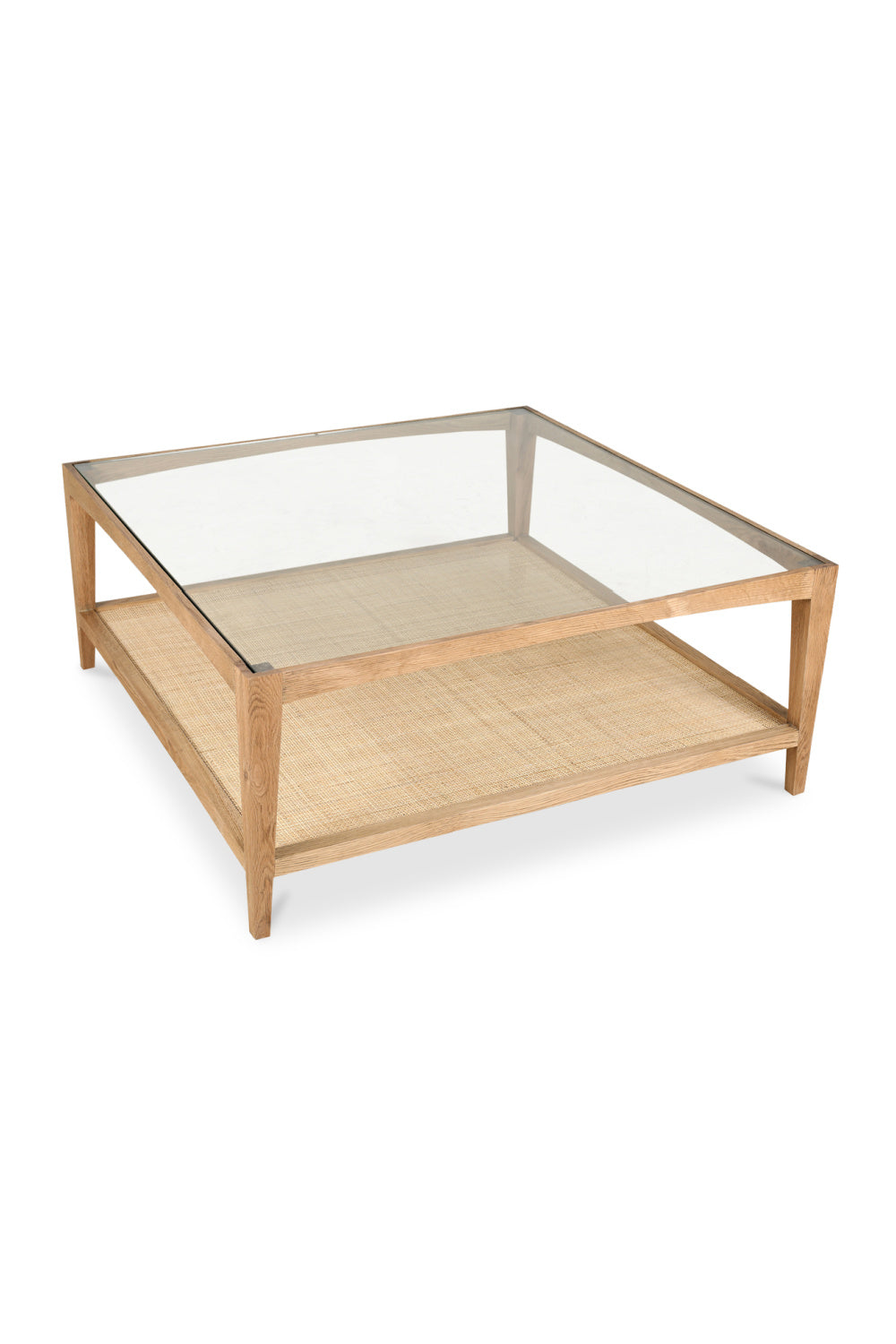   Modern European furniture - Glass & Cane Coffee Table - www.oroa.com | Oroa.com