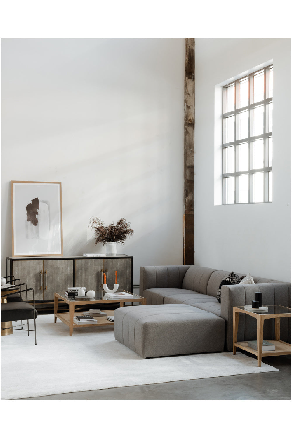 Modern European furniture - Cane Shelf Side Table - www.oroa.com